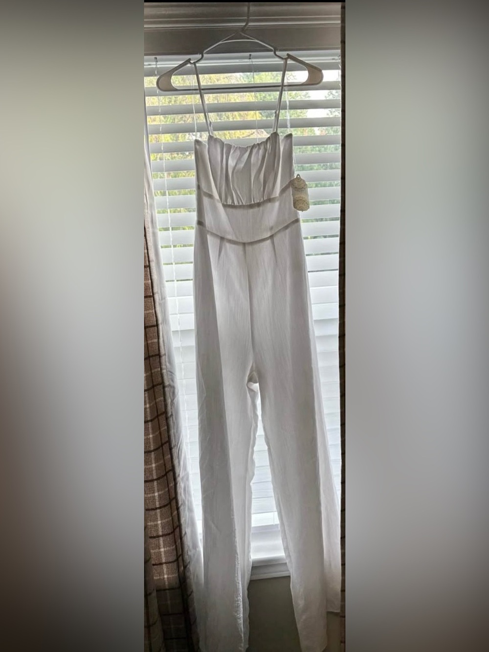 Altar'd State White Wide-Leg Jumpsuit